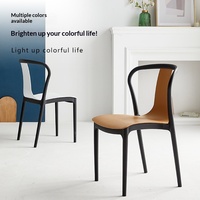 Chaises de salle à manger multifonctionnelles en plastique, style minimaliste moderne, pour la maison, l'hôtel, le restaurant, le dortoir