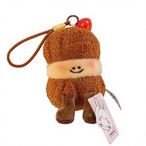 4-inch <b>Small</b> Bear Plush Toy Keychain Accessory 15cm for Bag <b>Ornament</b> Gift - Product Image 3