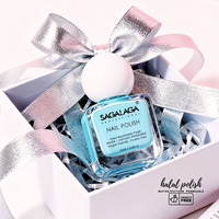 Vernis à ongles respirant Halal pour salon à domicile, compatible Wudu, perméable à l'eau, adapté aux débutants, séchage rapide, végétalien