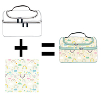 Bolsa de Almuerzo Infantil Personalizada, Linda Bolsa de Almuerzo Escolar con Estampado, Bolsa de Comida Portátil de Doble Capa para Uso Diario, para Estudiantes de Preescolar