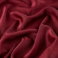 Tissu satiné en acétate uni, 100% polyester, 180 g/m², 150 cm, style crêpe, tissu soyeux pour chemisier, robe
