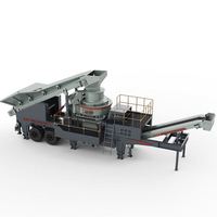 Meilleures ventes : Concasseur à mâchoires mobile pour béton et gravier, moteur AC, haute capacité 850t/h, boîte de vitesses et roulements, Cameroun