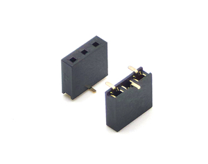 Conector de cabezal hembra de paso de 2,54mm Fila única SMT H: 7,1mm 1*3P - Product Image 1