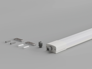 Lámpara LED Tri-Proof IP65 Impermeable de 3 Pies, Luz Lineal Hermética al Vapor CRI80 Sin Parpadeo con Cuerpo de Policarbonato para Taller - Product Image 2