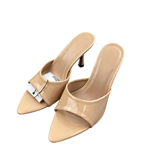 <span class=keywords><strong>Mules</strong></span> élégantes à talon aiguille et bout pointu pour <span class=keywords><strong>femme</strong></span>, sandales ouvertes confortables pour le bureau et les occasions festives - Product Image 4