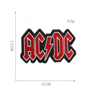 激安セール 赤黒 パンク ヒップホップ ロックバンド 刺繍 アイロン接着 カスタムロゴ パッチ 衣類用 - Product Image 6