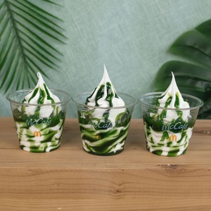 Modèle de cuillère à crème glacée réaliste Matcha patate douce mangue <span class=keywords><strong>McDonald</strong></span>'s Machine fenêtre d'affichage Sundae fausse <span class=keywords><strong>tasse</strong></span> alimentaire personnalisée - Product Image 2