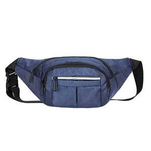 Sac banane unisexe d'extérieur, pochette pratique pour téléphone, sac à bandoulière en nylon avec fermeture éclair, sac banane élégant pour le voyage - Product Image 1