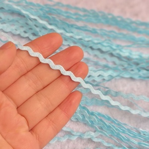 Ruban de couture en dentelle ondulée festonnée de 3 mm de qualité supérieure, bord incurvé en PP, pour vêtements et travaux manuels DIY - Product Image 3