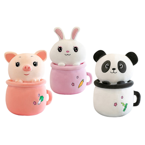 Desain baru selimut bantal perjalanan hewan boneka kartun 2 in 1 bantal hewan mewah imut - Product Image 1