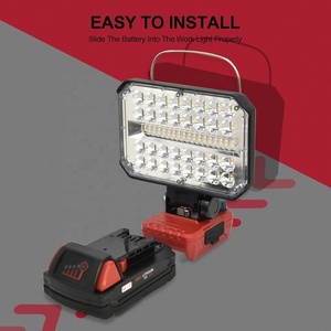 Đèn <span class=keywords><strong>LED</strong></span> làm việc cầm tay 40W 4000LM 18V dùng pin cho máy Milwaukee m18 với cổng sạc USB & Type-C, đèn <span class=keywords><strong>LED</strong></span> sạc lại được dùng cho xưởng - Product Image 3