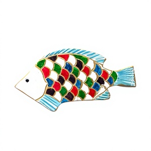 Handmade Multicolor Wooden Fish Shape Clutch Bag Colorful <b>Scale</b> Design Luxury Minaudiere Evening Purse for Women Wholesale - Product Image 1