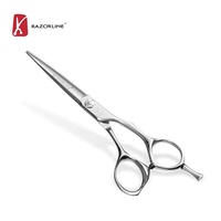 Ciseaux à cheveux Razorline AK28, kit de ciseaux de salon de coiffure, acier inoxydable, professionnel, style LOGO personnalisé