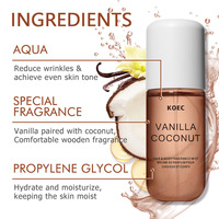 Brume Capillaire et Corporelle Parfumée Vanille Coco Rose Litchi Beurre de Haute Qualité, Vaporisateur de Parfum Arabe Dubaï pour Hommes et Femmes