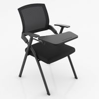 Chaise pliante professionnelle de qualité commerciale, empilable, en plastique, pour salles de classe, auditoriums et formations