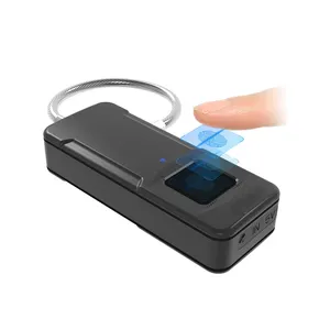KP-P4 biyometrik anti hırsızlık ve IP65 toz ve su geçirmez asma kilit akıllı parmak izi asma kilit