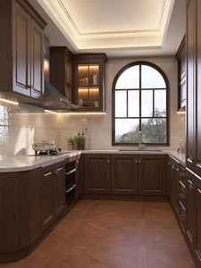 Ensembles d'armoires de cuisine 2025, construction en bois massif/mélamine/MDF, finition laquée moderne, organisation de garde-manger intégrée pour la rénovation de la maison - Product Image 2