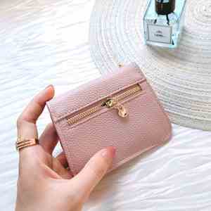 Wholesale <b>Women</b> Credit Holder Girls <b>Wallets</b> Coin <b>Purse</b> High Quality Handmade Pu Leather Mini Card <b>Wallet</b> - Product Image 2