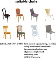 Housse de chaise universelle blanche en spandex extensible, économique, pour hôtel, mariage, banquet ou fête - Vente flash