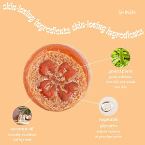 Saponetta naturale a base di Rose a base vegetale per la pulizia profonda del corpo <span class=keywords><strong>sapone</strong></span> lufah Scrubber con <span class=keywords><strong>luffa</strong></span> - Product Image 4