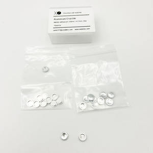 เบ้าหลอมอะลูมิเนียมทนไฟบริสุทธิ์สูงสำหรับ Mettler แบบแบน ไม่มีแกน D6 มม. สูง 1.7 มม. 40 ไมครอน - Product Image 1