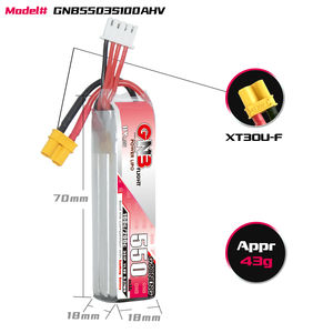 Дрон-Квадрокоптер GAONENG GNB 3S 11,4 V HV 550mah 100C XT30 LiPo - Product Image 3