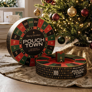 Calendario <span class=keywords><strong>de</strong></span> Adviento Navideño Personalizado con Logotipo, Edición <span class=keywords><strong>de</strong></span> 24 Días, Caja <span class=keywords><strong>de</strong></span> Regalo Cilíndrica Redonda - Product Image 4