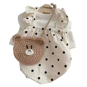 Falda de princesa para mascotas al por mayor del fabricante, ropa de verano para perros, falda fina con lunares, vestido para gatitos y cachorros - Product Image 1