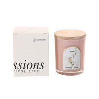 Bougie parfumée artisanale en cire de soja dans un bocal en verre, écologique et luxueuse, pour la décoration de la maison, cadeau de mariage, Halloween, remise de diplôme