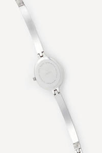 GBHW Classic Ellipse <b>Bangle</b> Wristwatch Silver Luxury Quartz Watch Elegant Analog Timepiece for Women with Metal Bracelet - Product Image 3