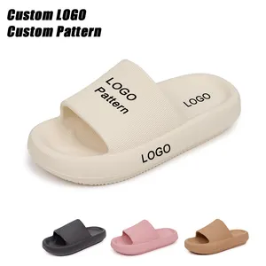 Ycfootwear Free Sample Summer Slippers Pantuflas De Mujer Comfortable Soft Platform EVA Pillow Slides Cloud Slippers For Women