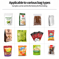 Machine d'emballage automatique rotative pour sachets préformés Doypack de détergent et de lait en poudre, avec remplissage et scellage