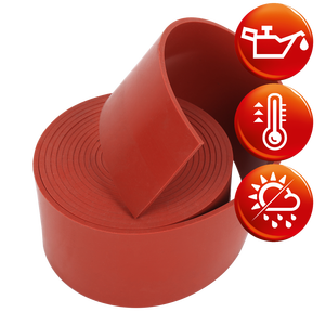 Rodillos de silicona roja 60Sh - Product Image 1