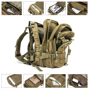 Sac à dos de sport imperméable personnalisé en gros, grand sac à dos de randonnée, sac à dos tactique Molle 25L pour la gym - Product Image 4