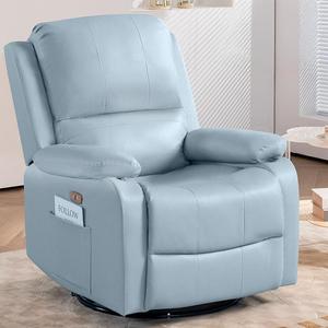 Thiết kế hiện đại sinh thái da ngồi có thể ngả ghế nối dài bọc khung một chỗ ngồi phòng khách đơn ngồi có thể ngả ghế sofa đơn - Product Image 1