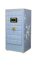 Eonluxe Coffre-fort de luxe à empreinte digitale antivol, armoire de sécurité brodée pour villas et manoirs haut de gamme, remontoir de montres 9 emplacements