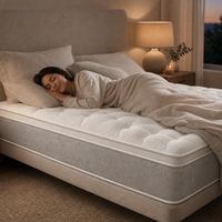 Matelas à ressorts ensachés pour hôtel, compressé et enroulé, orthopédique, ignifuge BS7177, pour projet hôtelier au Royaume-Uni