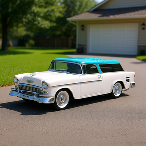 Altavoz Retro Blanco para Auto con Luces LED Bluetooth Inalámbricas, Carcasa de Plástico Portátil, Sonido Estéreo de Rango Completo - Product Image 2