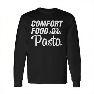 Comfort Food You Mean T-shirt a maniche lunghe con stampa pasta - Product Image 2