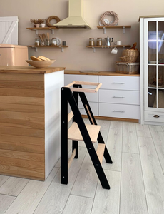 เก้าอี้ไม้แบบขั้นบันไดพับได้สำหรับบ้านไร่ที่ทันสมัย - Product Image 5