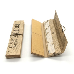 Papel de Liar de Pulpa de Madera Natural Sin Blanquear Marca Richer King Size Slim con Puntas Elásticas, 32 Hojas por Libreta, Suave - Product Image 6