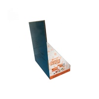 Support d'affichage de comptoir en carton ondulé pliable et portable, écologique et recyclable, pour supermarché
