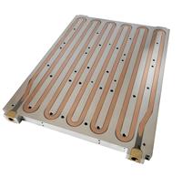 Services de fabrication sur mesure de dissipateurs thermiques et de plaques de refroidissement en aluminium CNC avec perçage pour systèmes de refroidissement liquide de voitures électriques