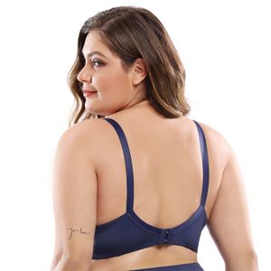 <span class=keywords><strong>Reggiseno</strong></span> da donna in pizzo ricamato, senza imbottitura, coppa intera, regolabile, taglie forti - Product Image 2