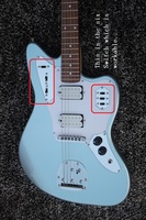 Weifang Rebon 6 String Seafoam Metallic Blue Colour Electric Guitar