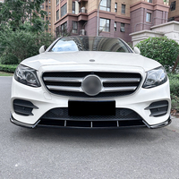 AMP-Z W205 pare-chocs avant lèvre brillant noir matière plastique Atuo corps Tunning pour Mercedes Benz classe C W205 C205 S205 AMG 2019-21