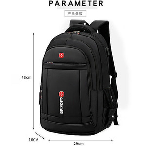 Caerorkivds Backpack 36-55L USB Charging Waterproof Laptop <b>Bag</b> Unisex School Travel Use - Product Image 3