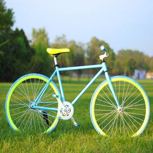 Harga Pabrik Sepeda Balap Warna-warni Gaya Baru Sepeda <span class=keywords><strong>Fixie</strong></span> Gear Tunggal Rangka Baja Velg Aluminium Alloy OEM - Product Image 5