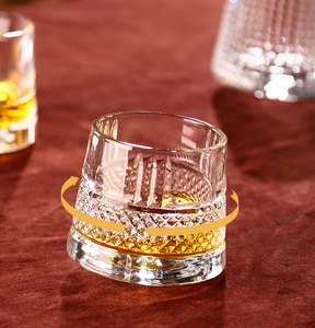 145ml goffrato diamante rotabile vino Whisky bicchieri vecchio stile liquore Tumbler rocce Bar Whisky bicchiere per bere Bourbon - Product Image 5