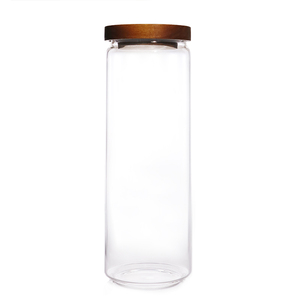 Tarro de Almacenamiento de Madera de Canela para Uso Diario, de Borosilicato Transparente de Alta Calidad con Tapa, Tarro de Vidrio Sellado para Cáscaras de Naranja Secas - Product Image 4